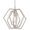 Westinghouse Pendant 60W Holly 15.75In, Brushed Nickel Hexagon Ring Shade 6369800 - alternate 2
